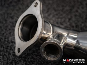 Alfa Romeo Stelvio Downpipe - 2.0L - TUO - w/ Enlarged Shell